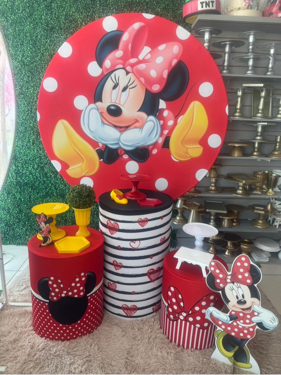 Minnie Vermelha Sentada - Mouse Atelie das Festas