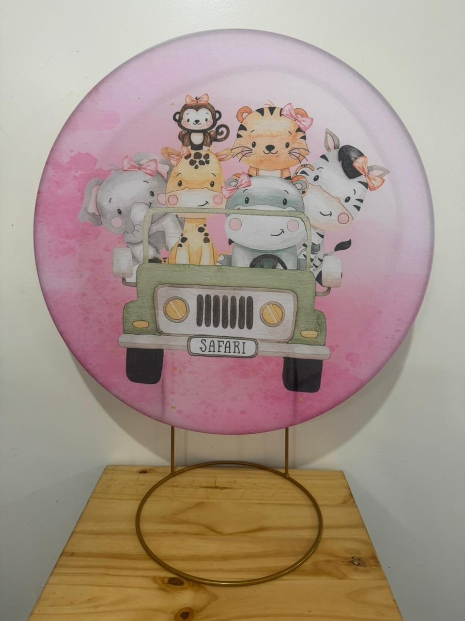 Mini Painel Safari Menina - Mouse Atelie das Festas