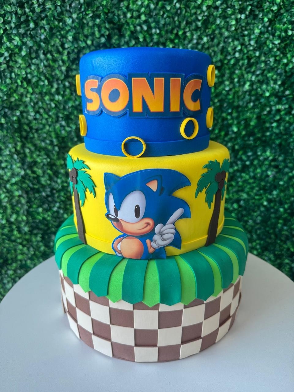 Bolo Fake Sonic - Mouse Atelie das Festas