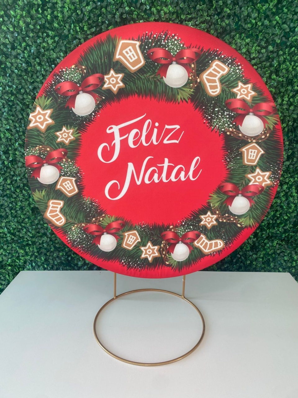 Mini Painel Guirlanda Natal - Mouse Atelie das Festas