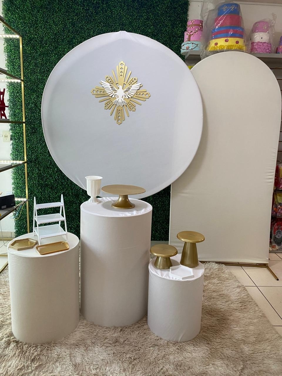 Comunhão Branco Com Romano - Mouse Atelie das Festas