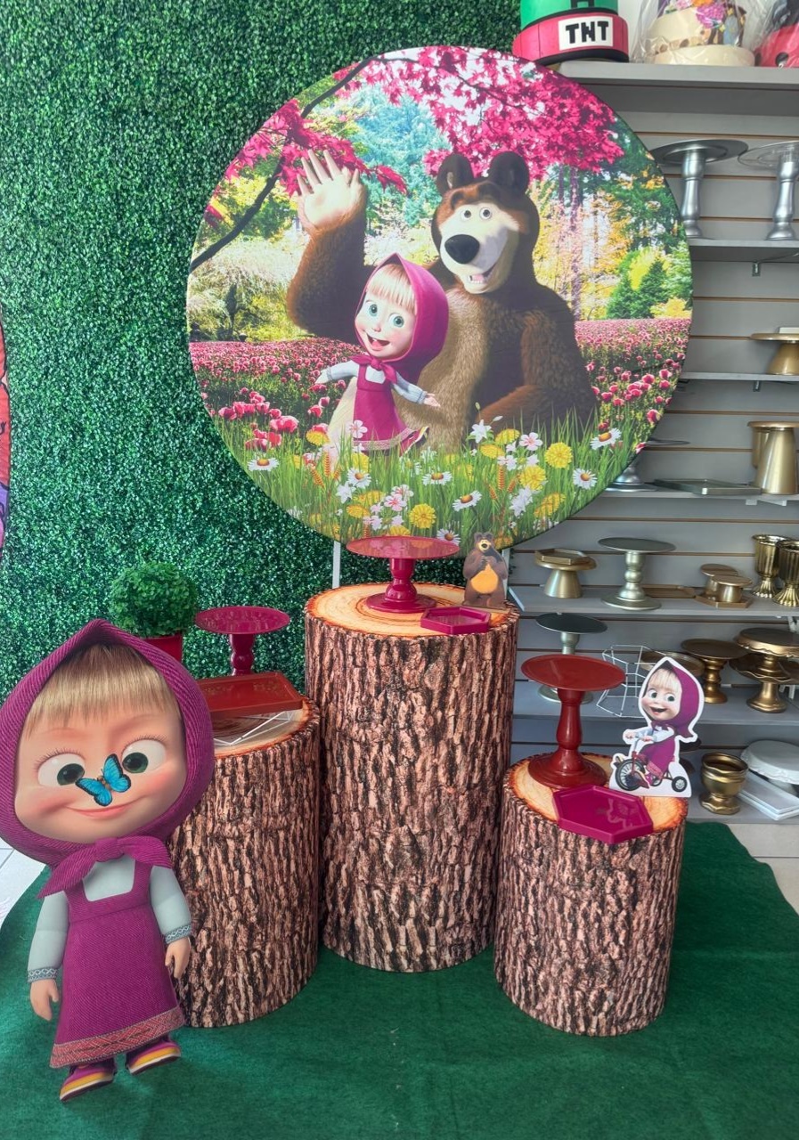 Masha E Urso 1,30 - Mouse Atelie das Festas