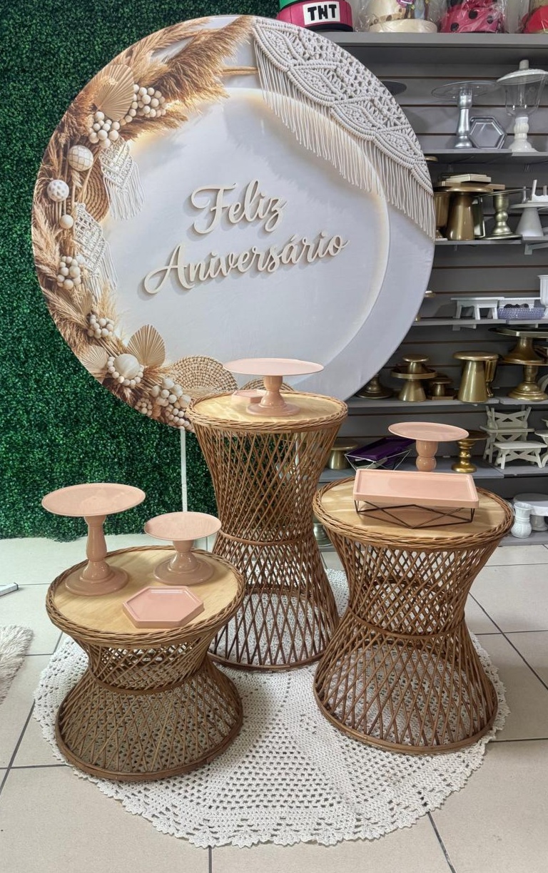 Feliz Niver Boho - Mouse Atelie das Festas