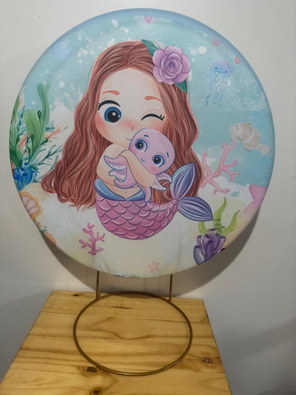 Mini Painel Sereia - Mouse Atelie das Festas
