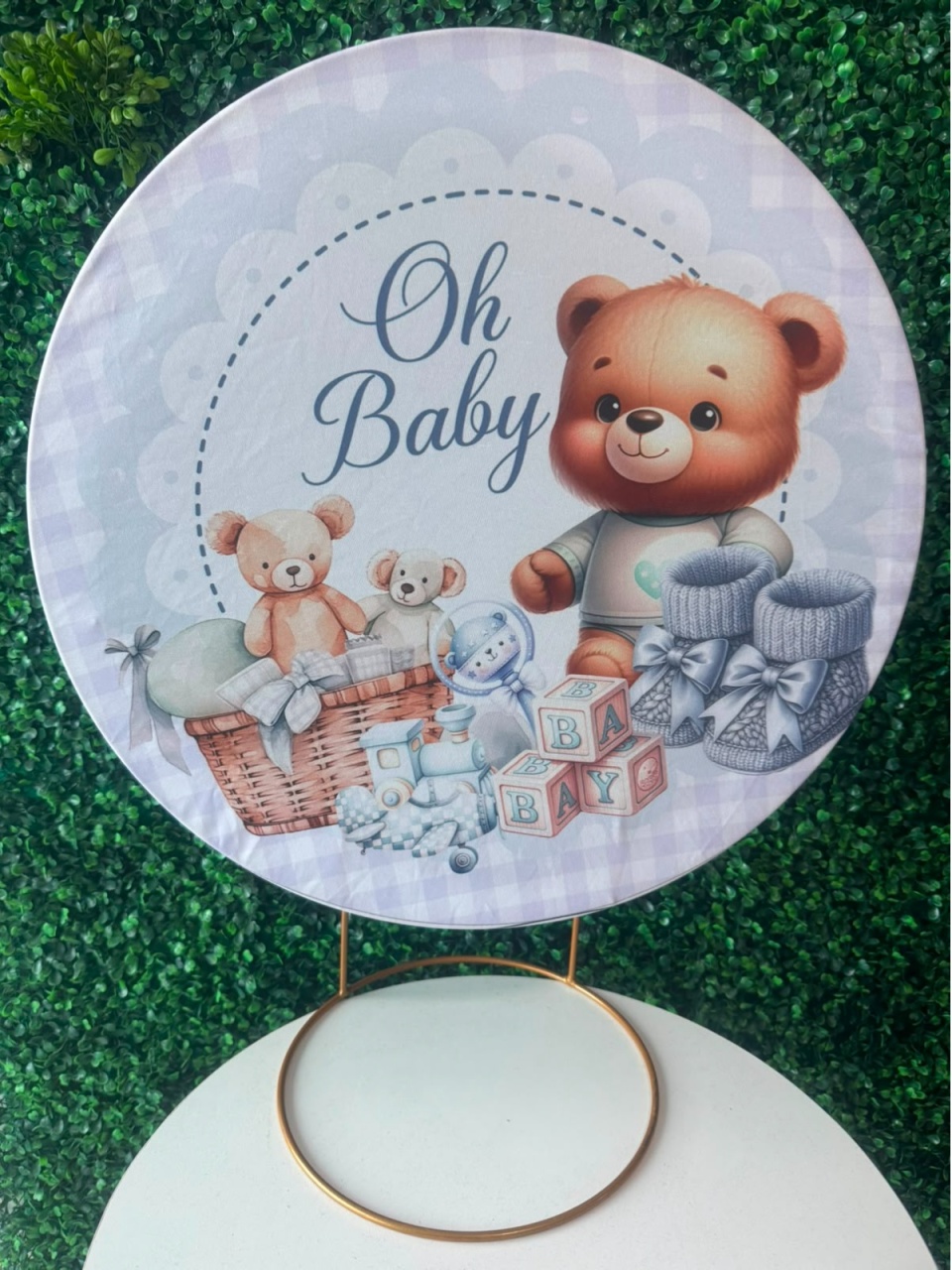 Mini Painel Oh Baby Ursinho - Mouse Atelie das Festas