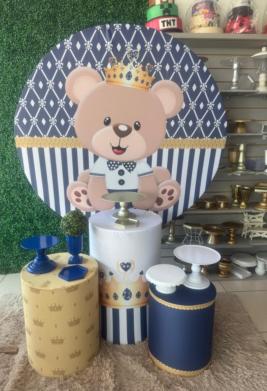 Urso Coroa Novo - Mouse Atelie das Festas