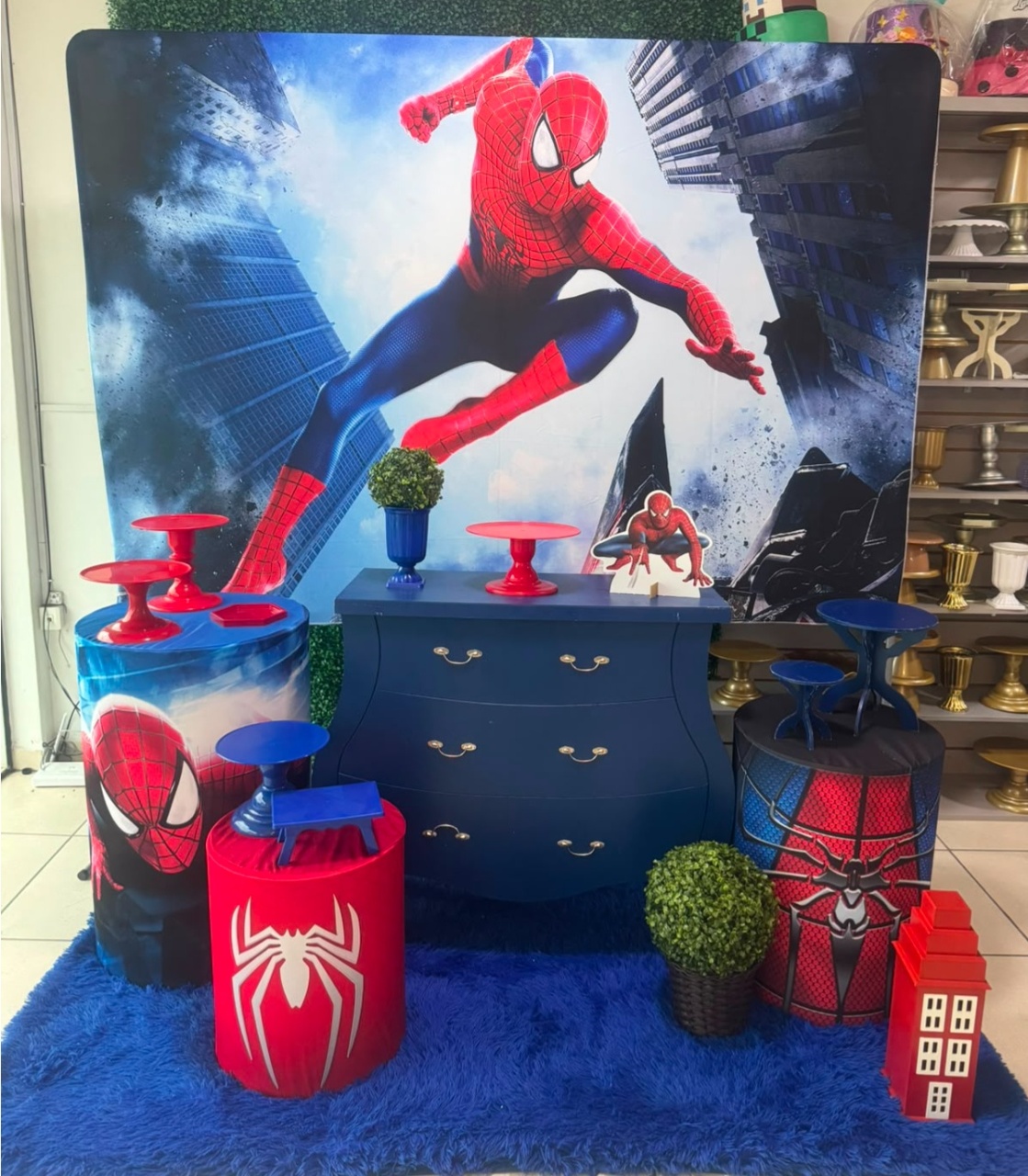 Homem Aranha Quadrado - Mouse Atelie das Festas