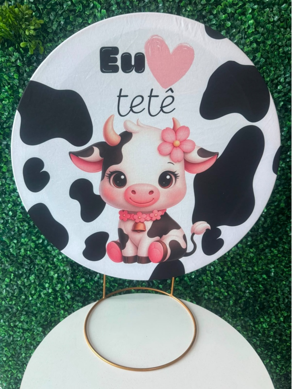 Mini Painel Tetê Vaquinha - Mouse Atelie das Festas