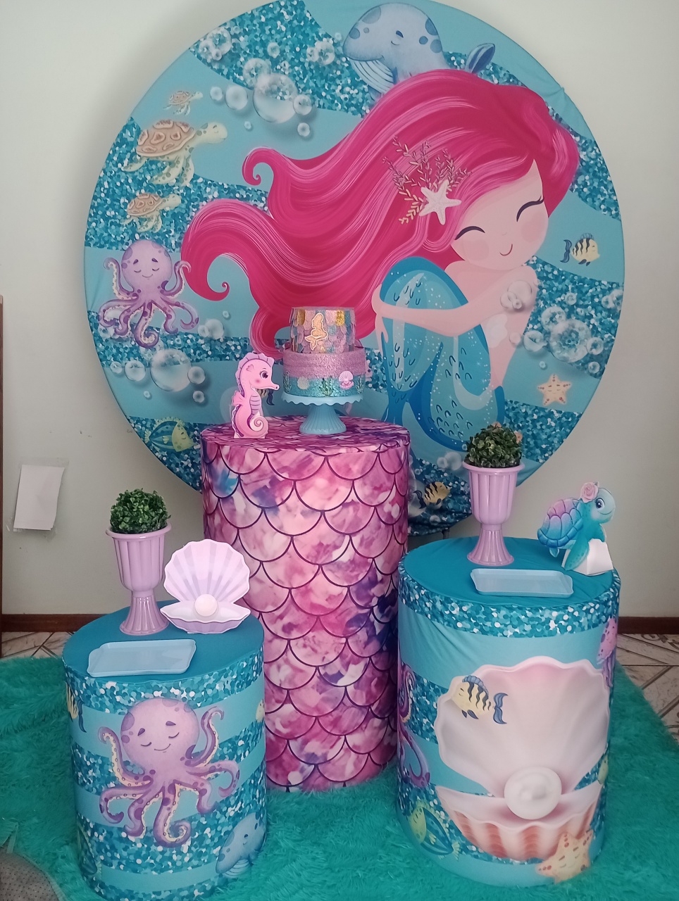 Sereia  - Ateliê da Daia Pegue Monte & Doces 