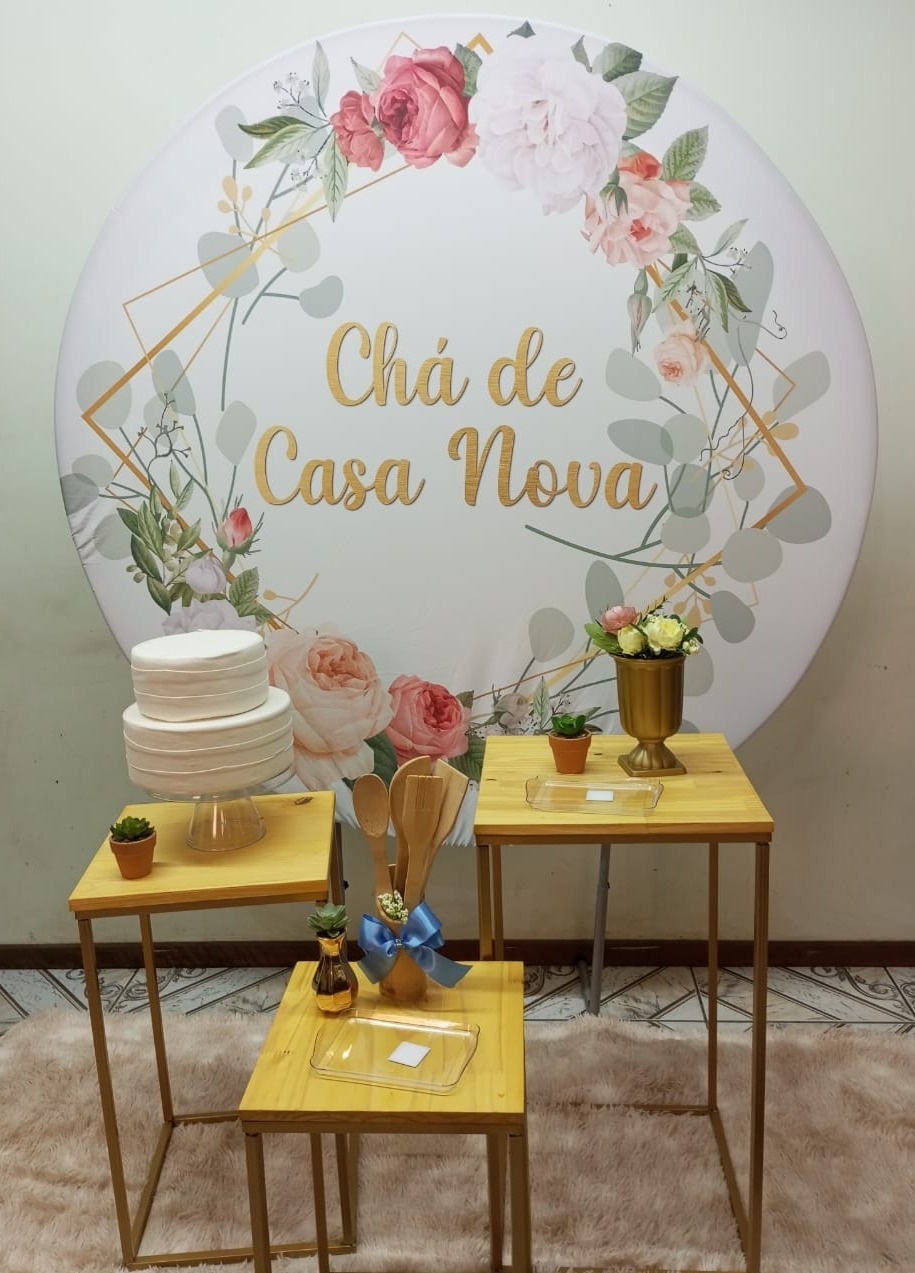 Chá de Casa Nova Verde  - Ateliê da Daia Pegue Monte & Doces 