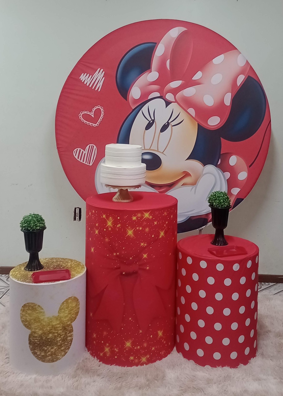 Minnie Vermelha  - Ateliê da Daia Pegue Monte & Doces 