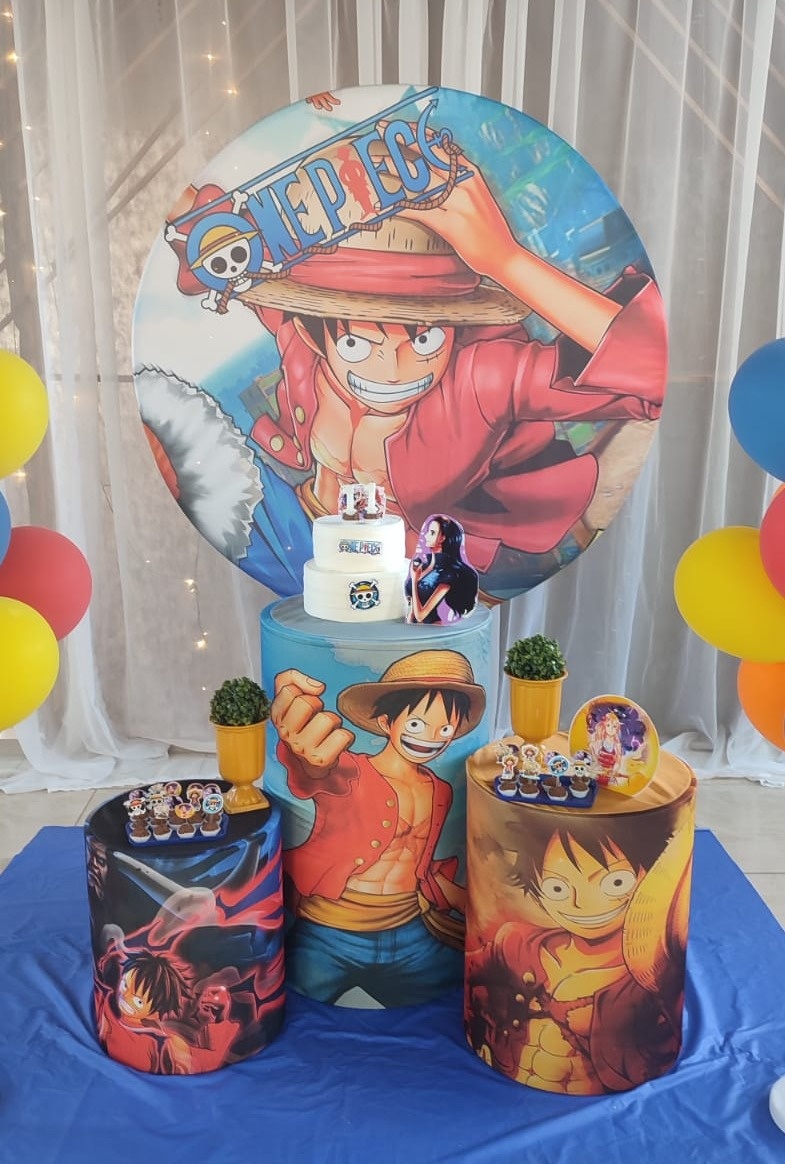 One Pience Luffy  - Ateliê da Daia Pegue Monte & Doces 