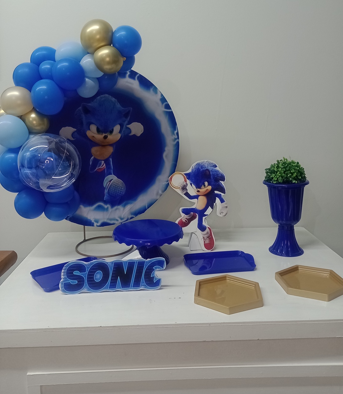 Mini Festa Sonic - Ateliê da Daia Pegue Monte & Doces 