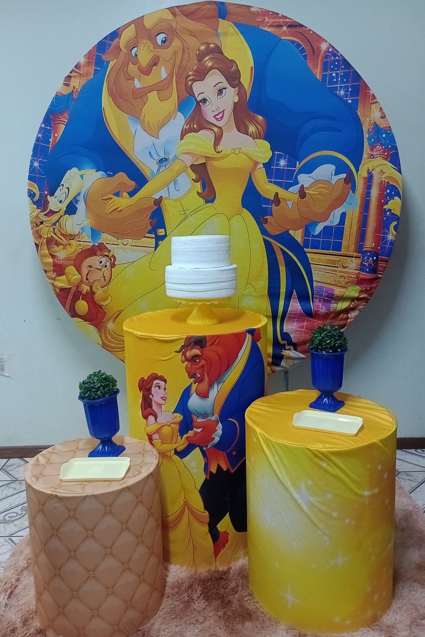 Bela E A Fera  - Ateliê da Daia Pegue Monte & Doces 
