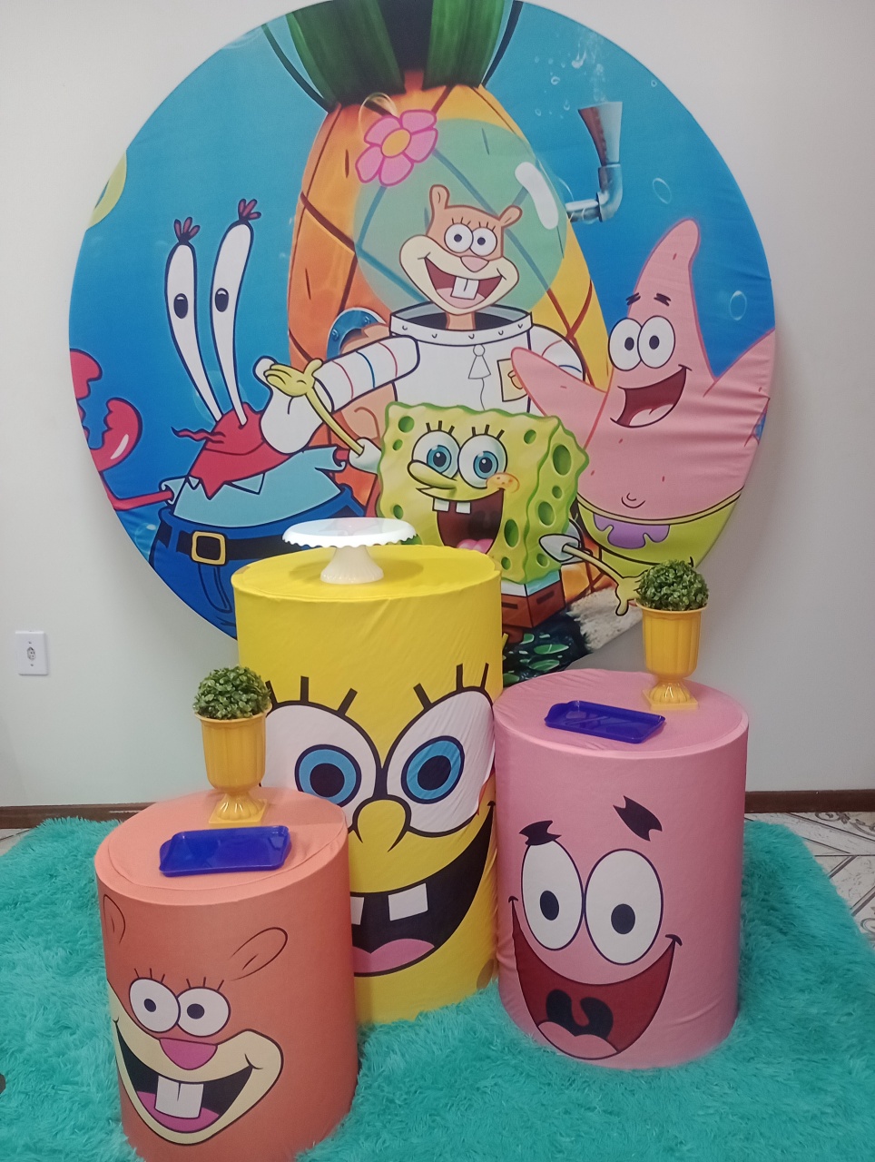 Bob Esponja  - Ateliê da Daia Pegue Monte & Doces 