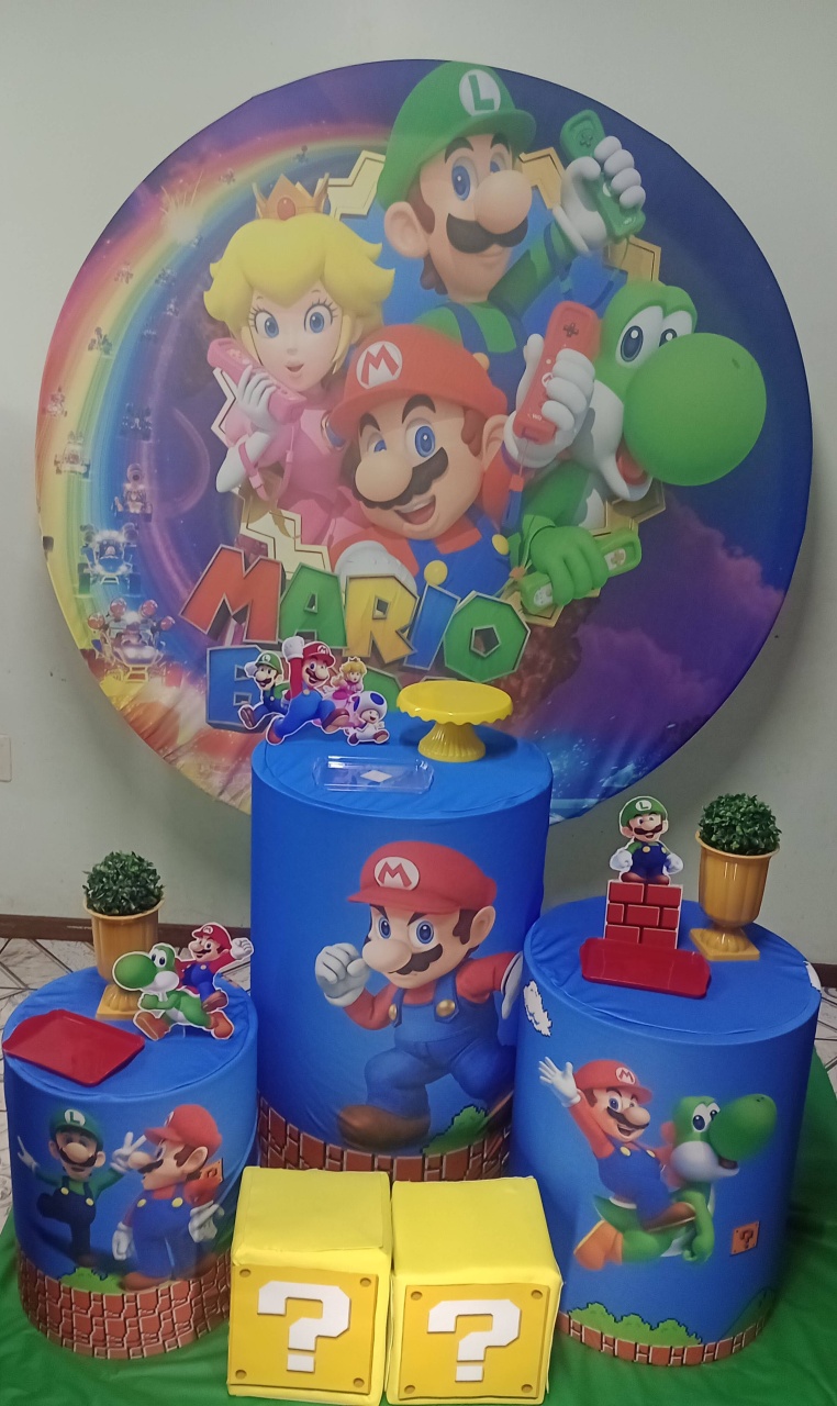 Super Mário  - Ateliê da Daia Pegue Monte & Doces 