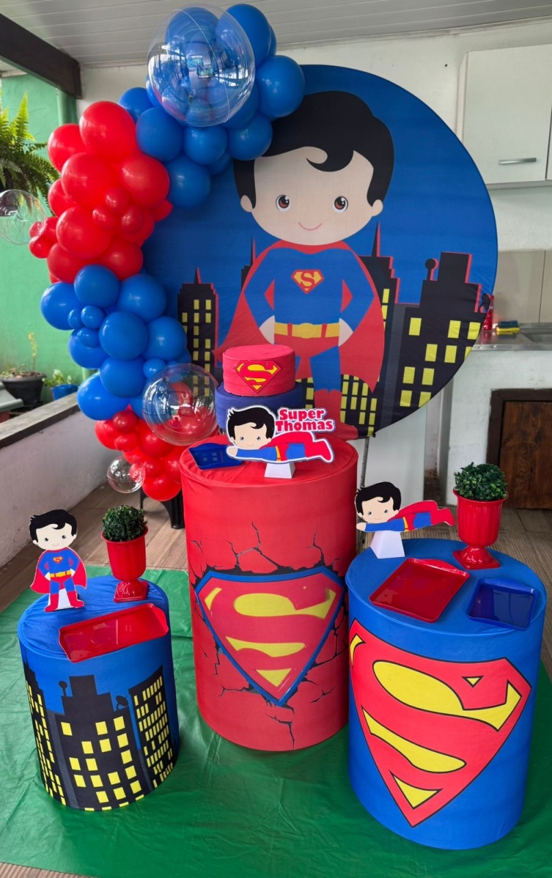 Superman Cute  - Ateliê da Daia Pegue Monte & Doces 