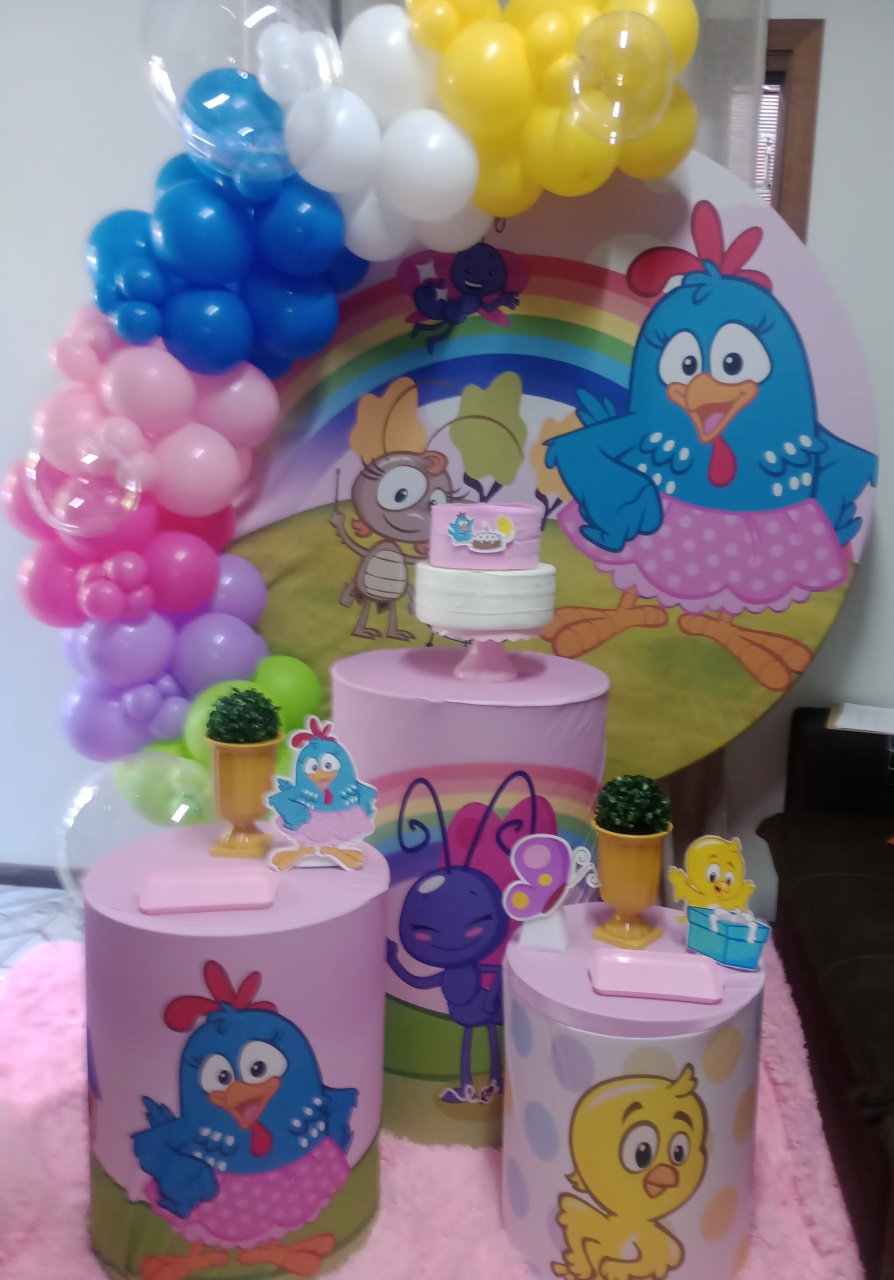 Galinha Pintadinha  - Ateliê da Daia Pegue Monte & Doces 