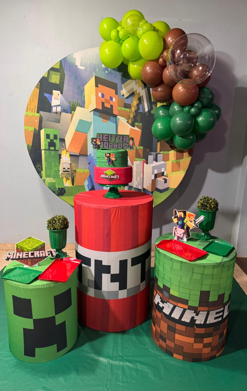 Minecraft  - Ateliê da Daia Pegue Monte & Doces 