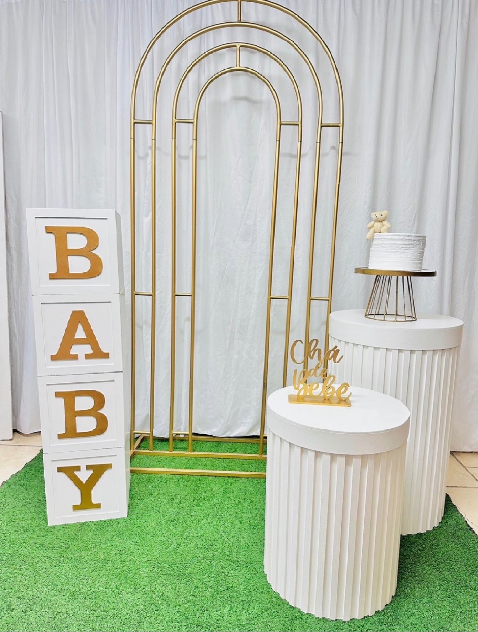 Decoração Chá Revelação Painel Luxo  - Happy Day Decorações