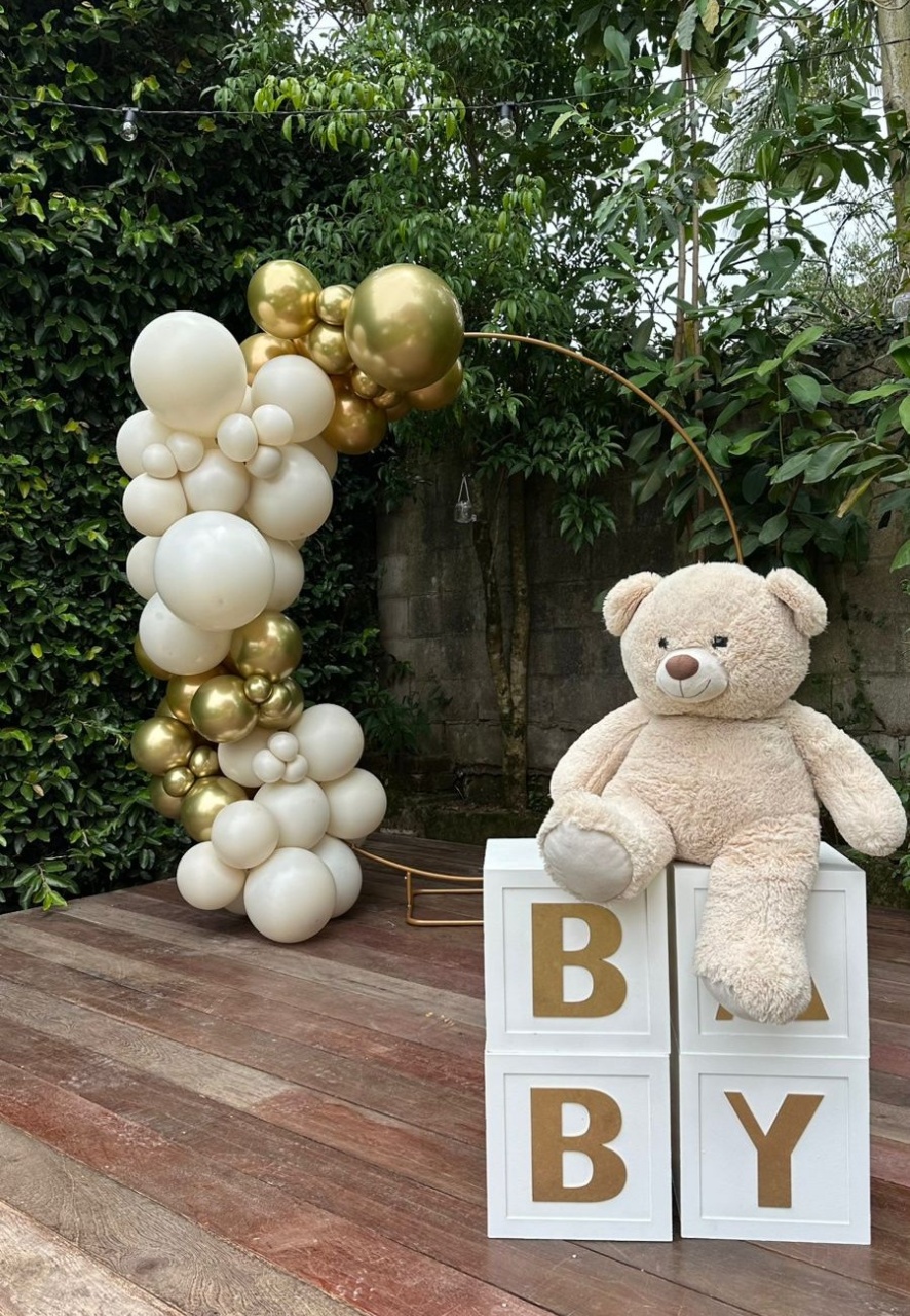 Decoração Chá Revelação Arco - Happy Day Decorações