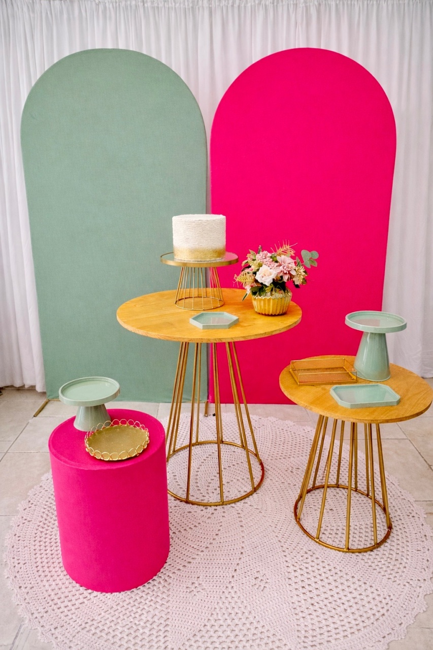 Decoração Adulto Rosa E Verde - Happy Day Decorações