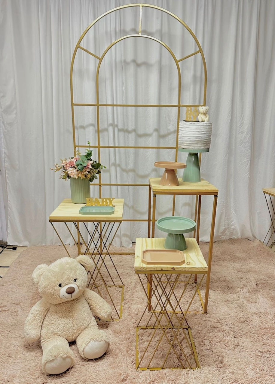Decoração Nude E Verde Luxo - Happy Day Decorações