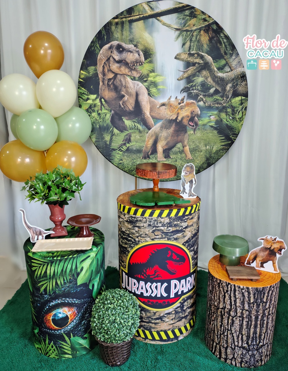 Kit Completo - Jurassic Park/ Dinossauros  - Locadora Flor de Cacau