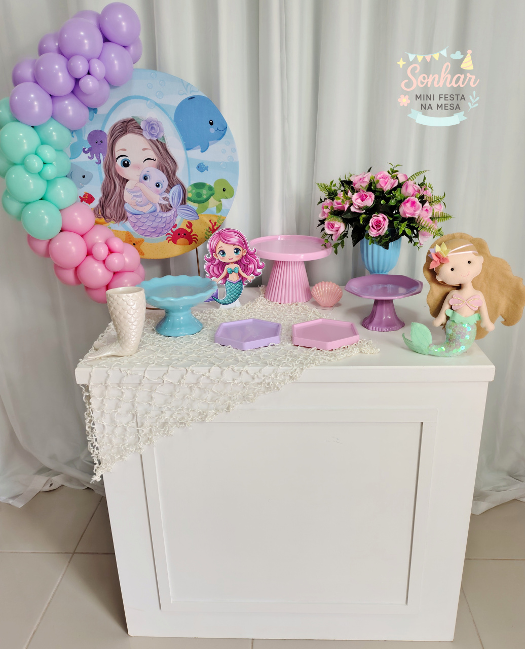 Sereia Cute (Kit Completo) - Locadora Flor de Cacau