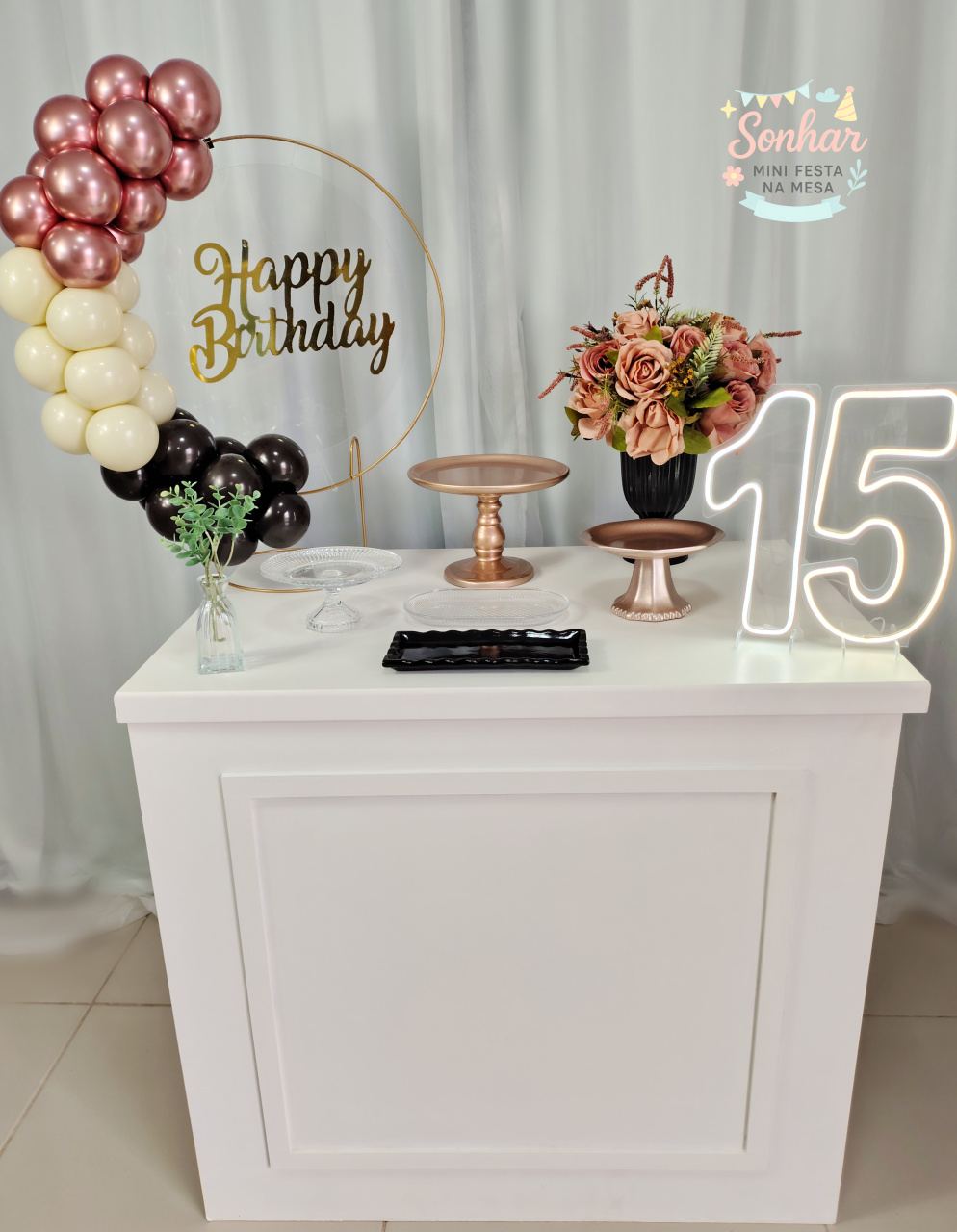 Rose Gold, Preto E Bege (Kit Completo) - Locadora Flor de Cacau