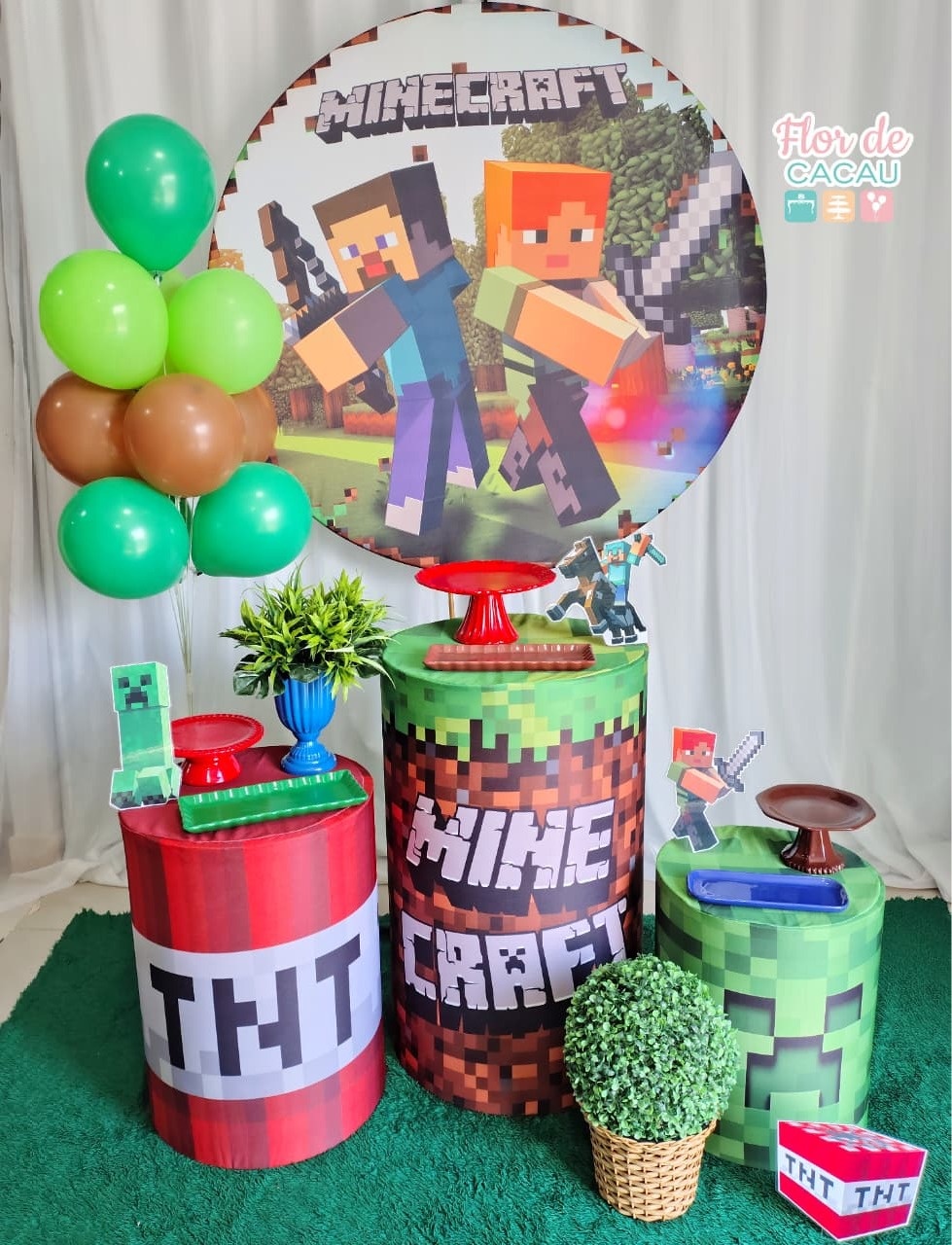 Kit Completo - Minecraft  - Locadora Flor de Cacau