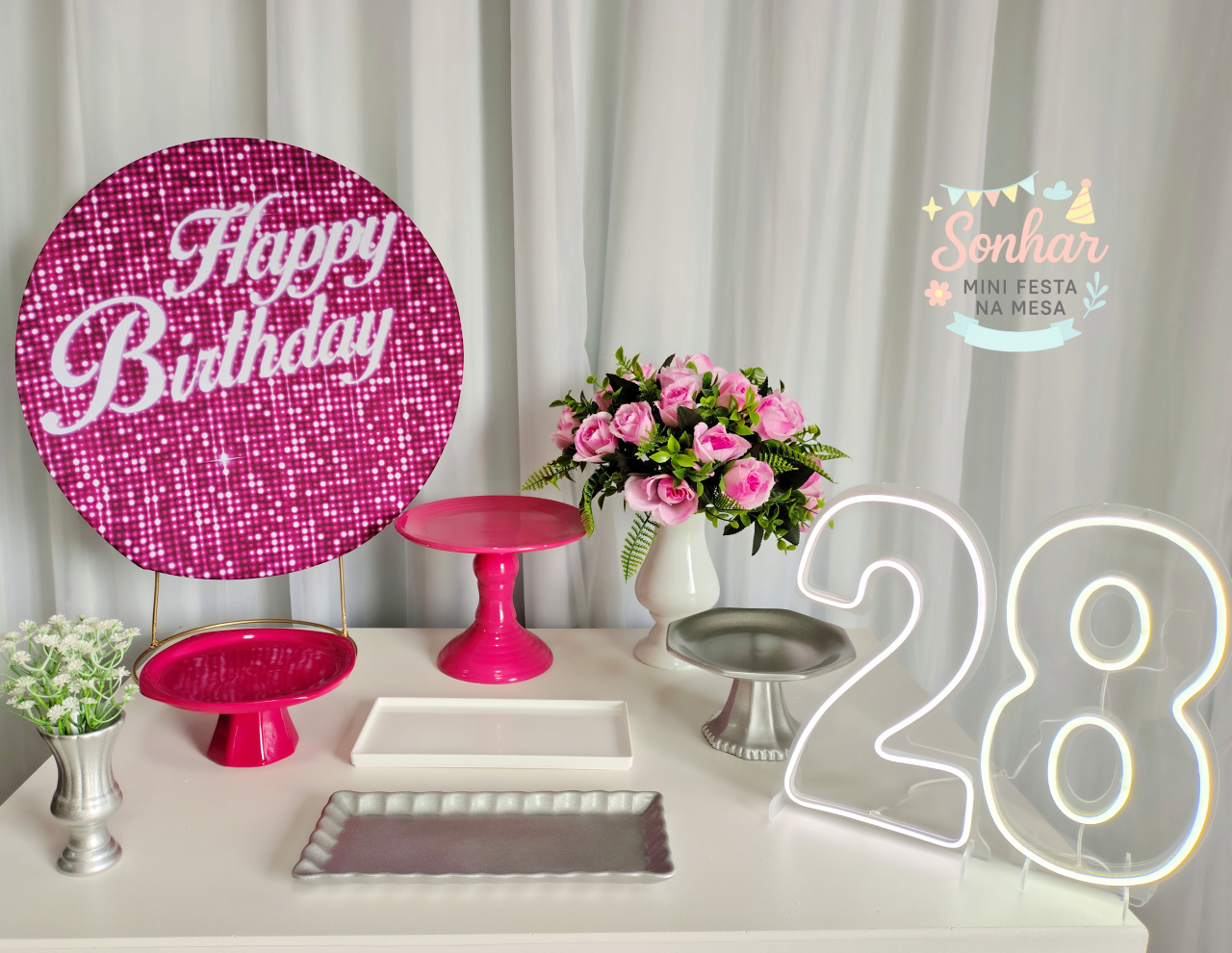 Pink, Preto E Prata (Kit Essencial) - Locadora Flor de Cacau