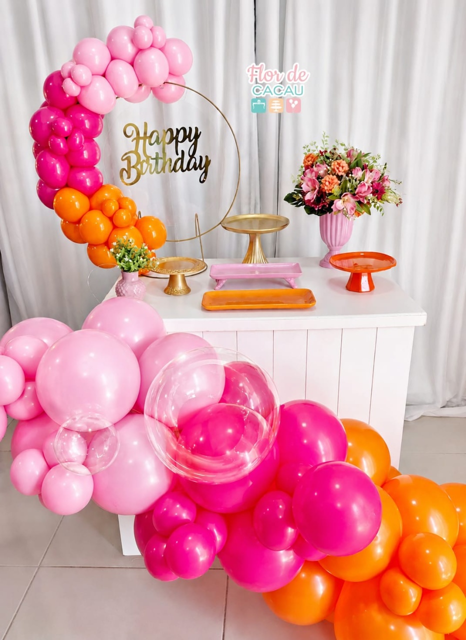 Feminino - Rosa, Laranja E Pink (Kit Premium) - Locadora Flor de Cacau