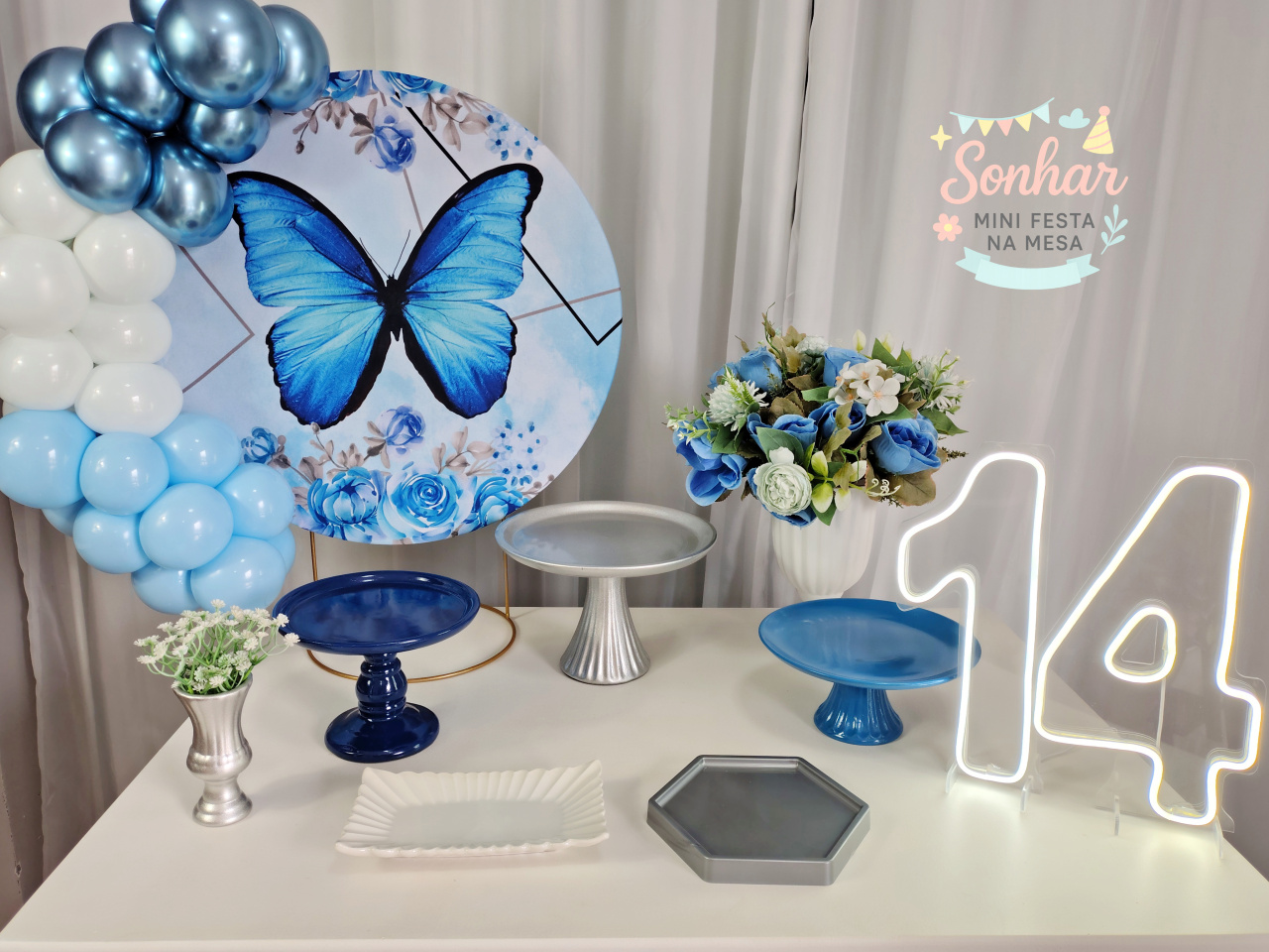 Borboleta Azul (Kit Essencial) - Locadora Flor de Cacau