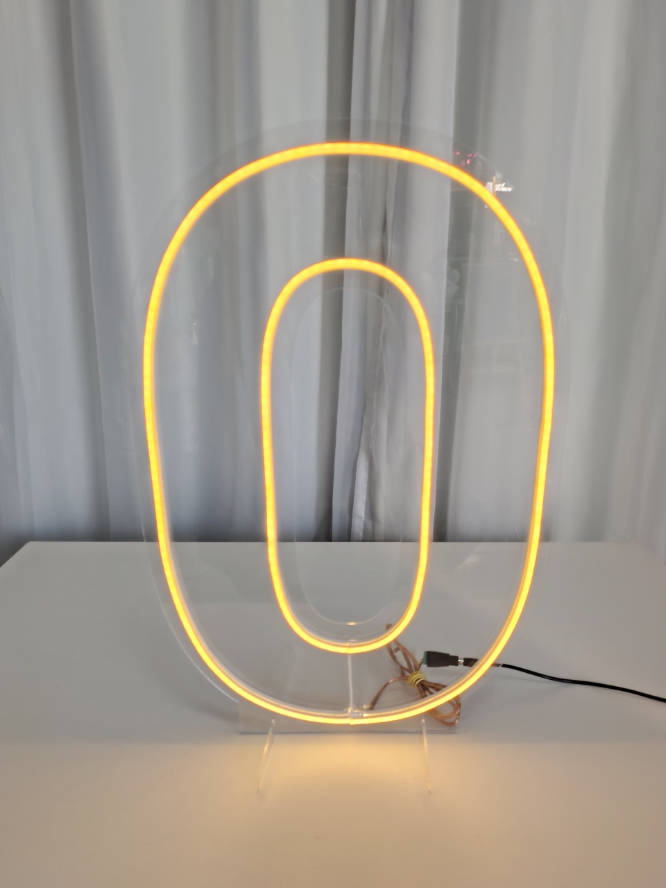 Número de Led 0' (50Cm) - Locadora Flor de Cacau