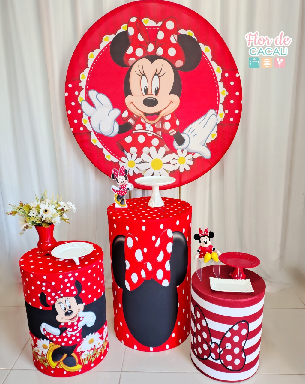 Kit Essencial - Minnie Vermelha  - Locadora Flor de Cacau