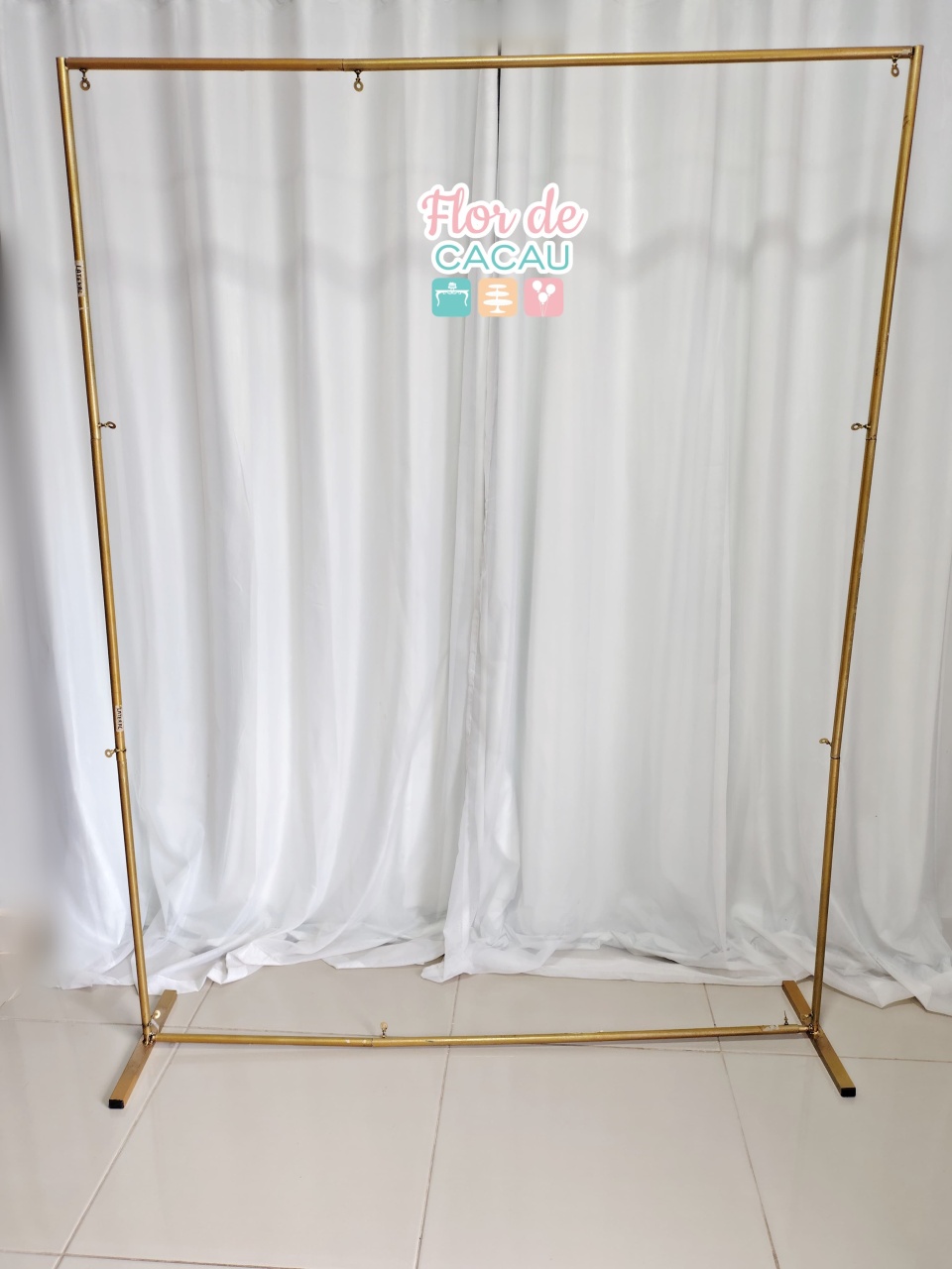 Painel Retangular 1,50Mt - Locadora Flor de Cacau