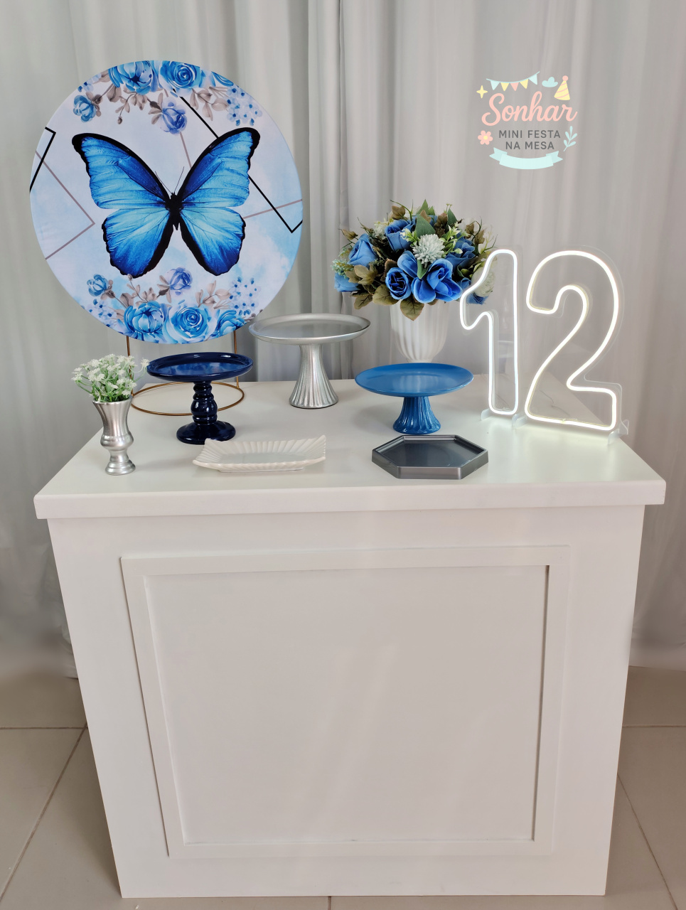Borboleta Azul (Kit Completo) - Locadora Flor de Cacau