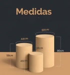 Trio de Mesas Cilindros - imagem 2
