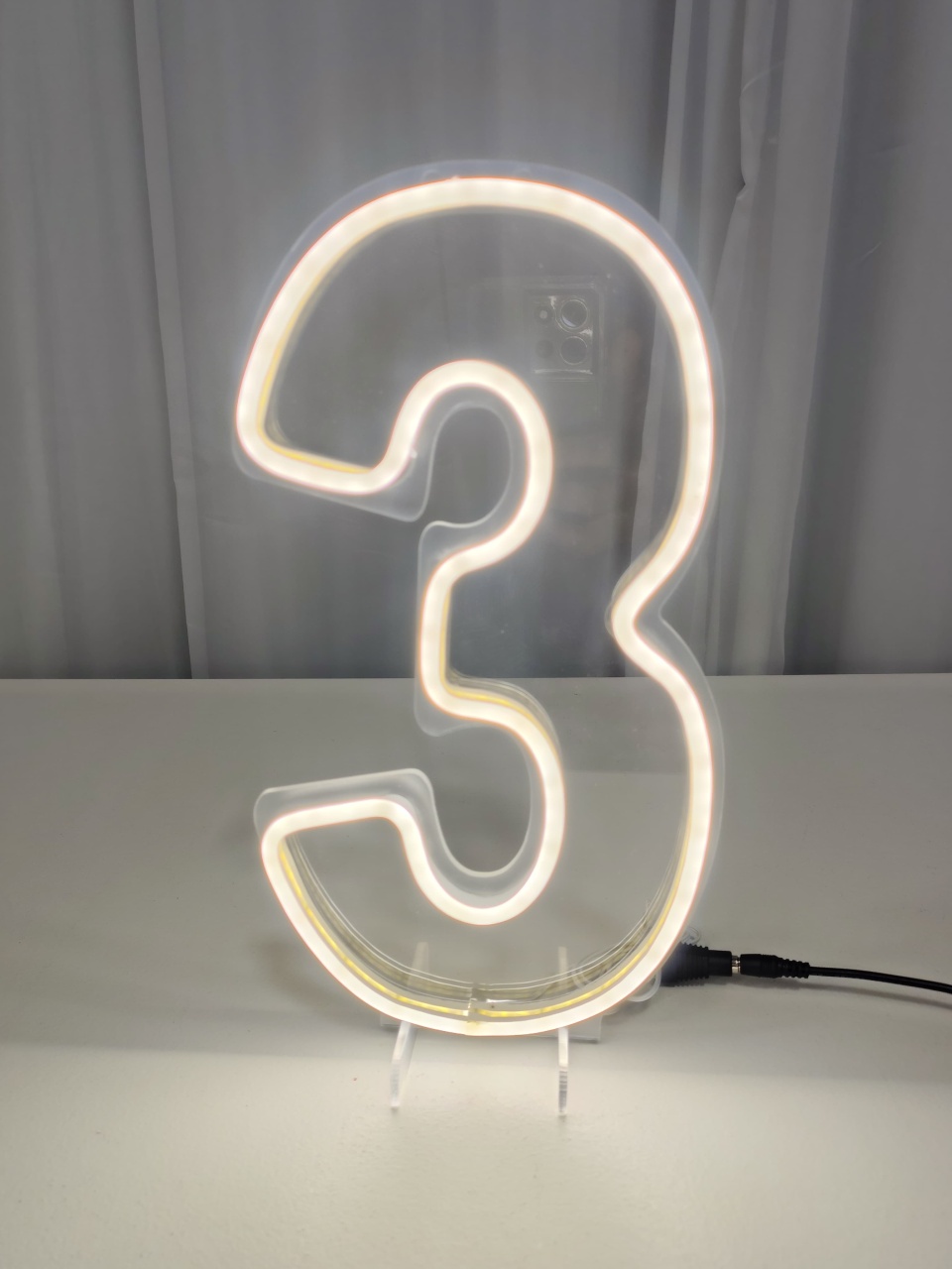 Número de Led 3' (30Cm) - Locadora Flor de Cacau