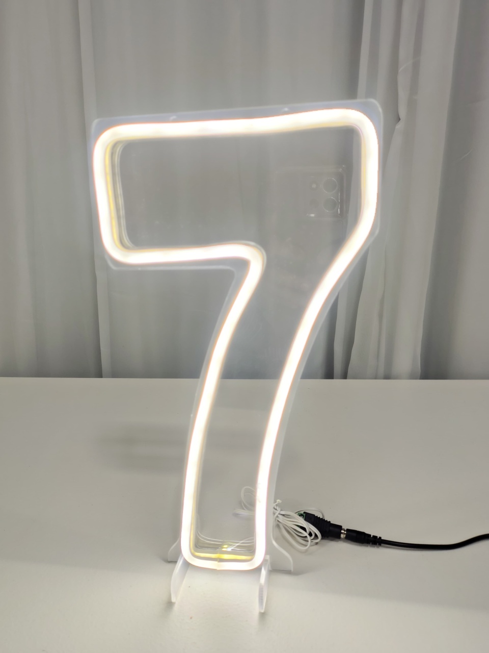 Número de Led 7' (30Cm) - Locadora Flor de Cacau
