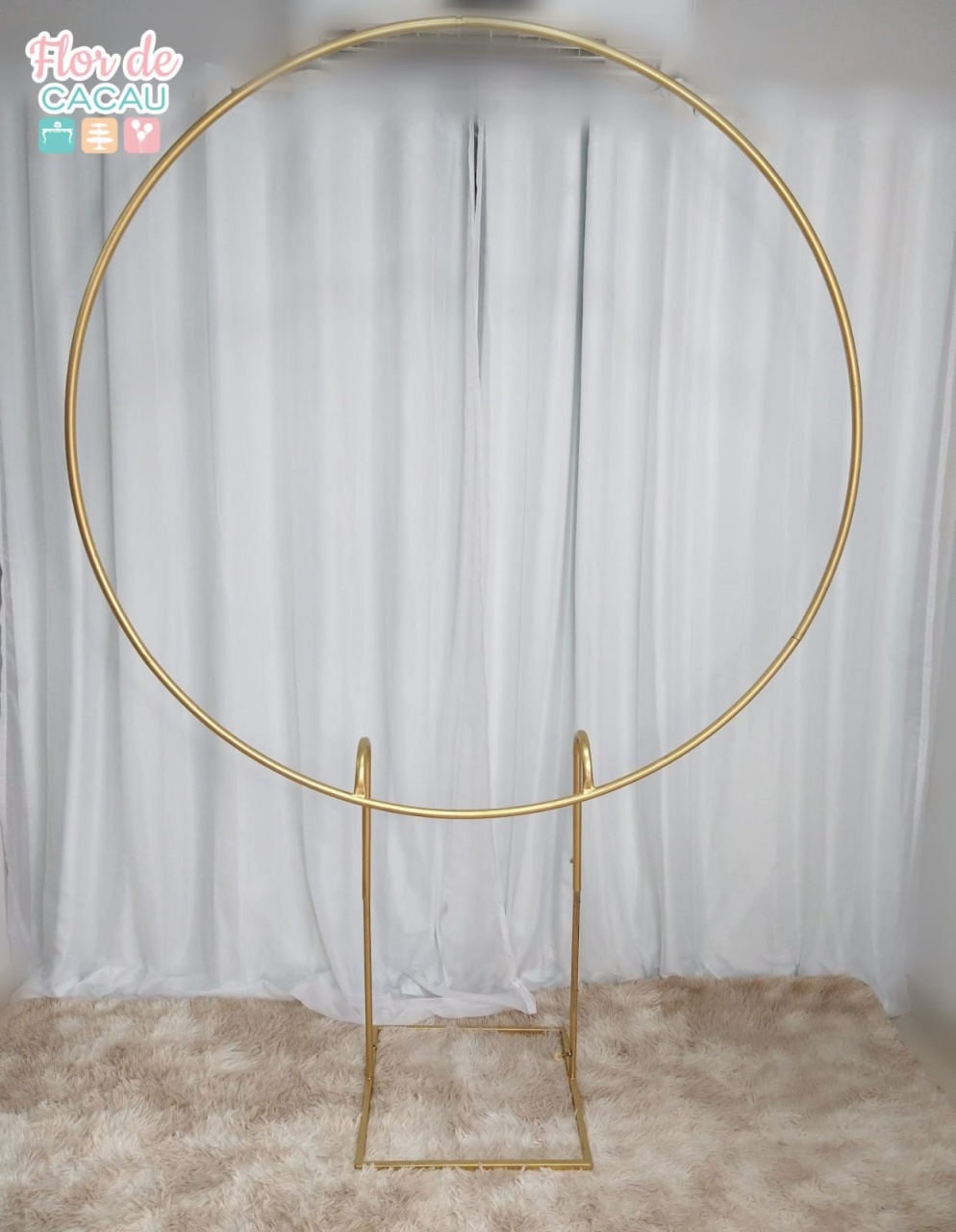 Painel Redondo 1,50Mt - Locadora Flor de Cacau