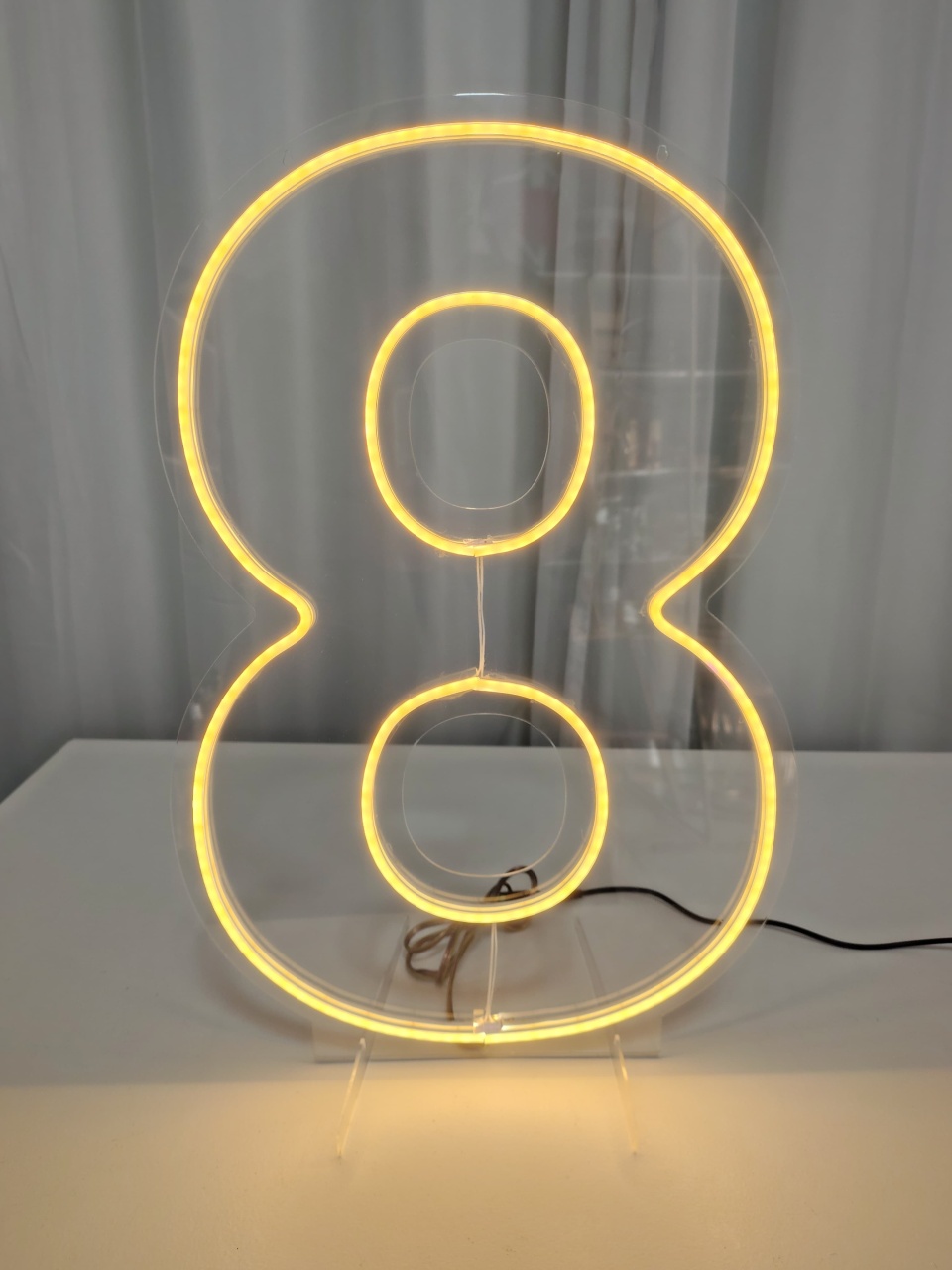 Número de Led 8' (50Cm) - Locadora Flor de Cacau