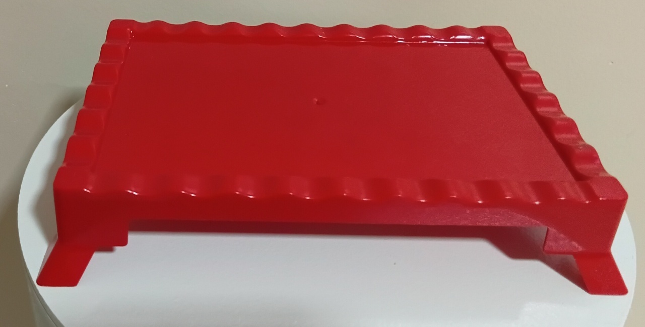 Bandeja Com Pezinho Vermelha  - GEL.LOCACOES