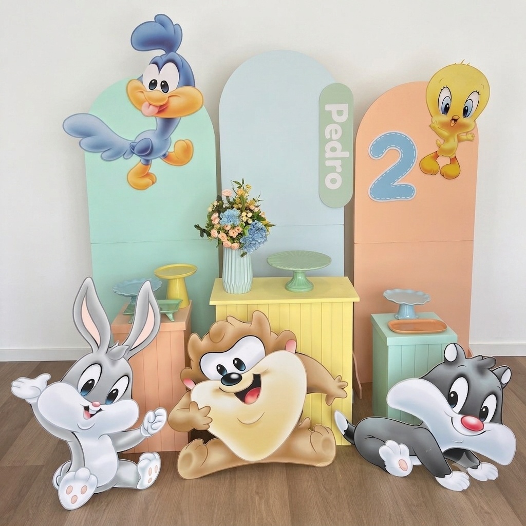 Kit Mamãe Decora-Looney Tunes Diamante - ARTLOG KIT FESTAS