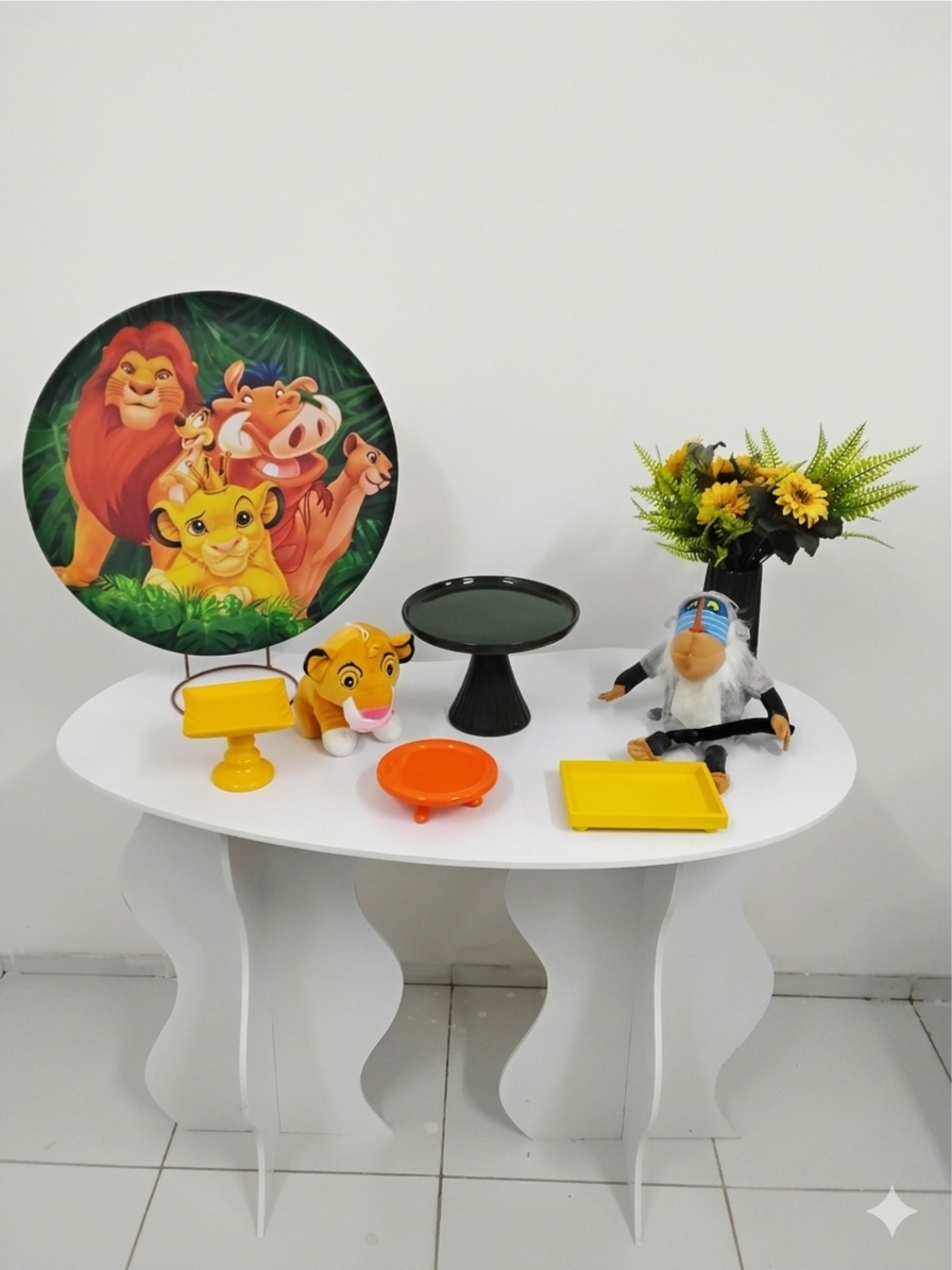 Festa Na Mesa Rei Leão  01 - ARTLOG KIT FESTAS