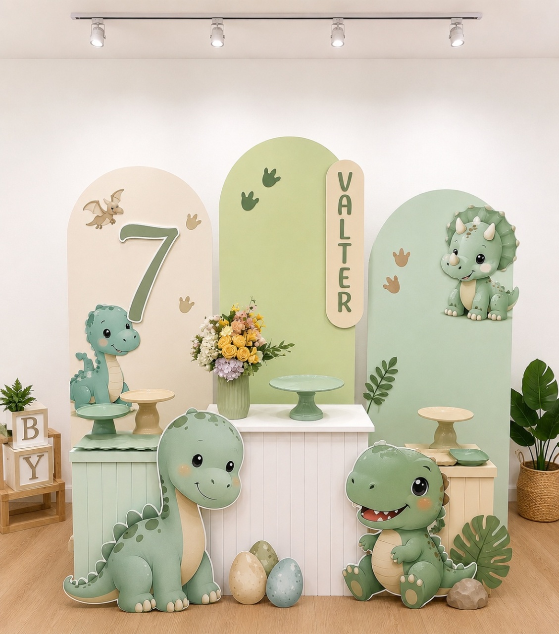 Kit Dinossauro Baby -Kit Diamante - ARTLOG KIT FESTAS