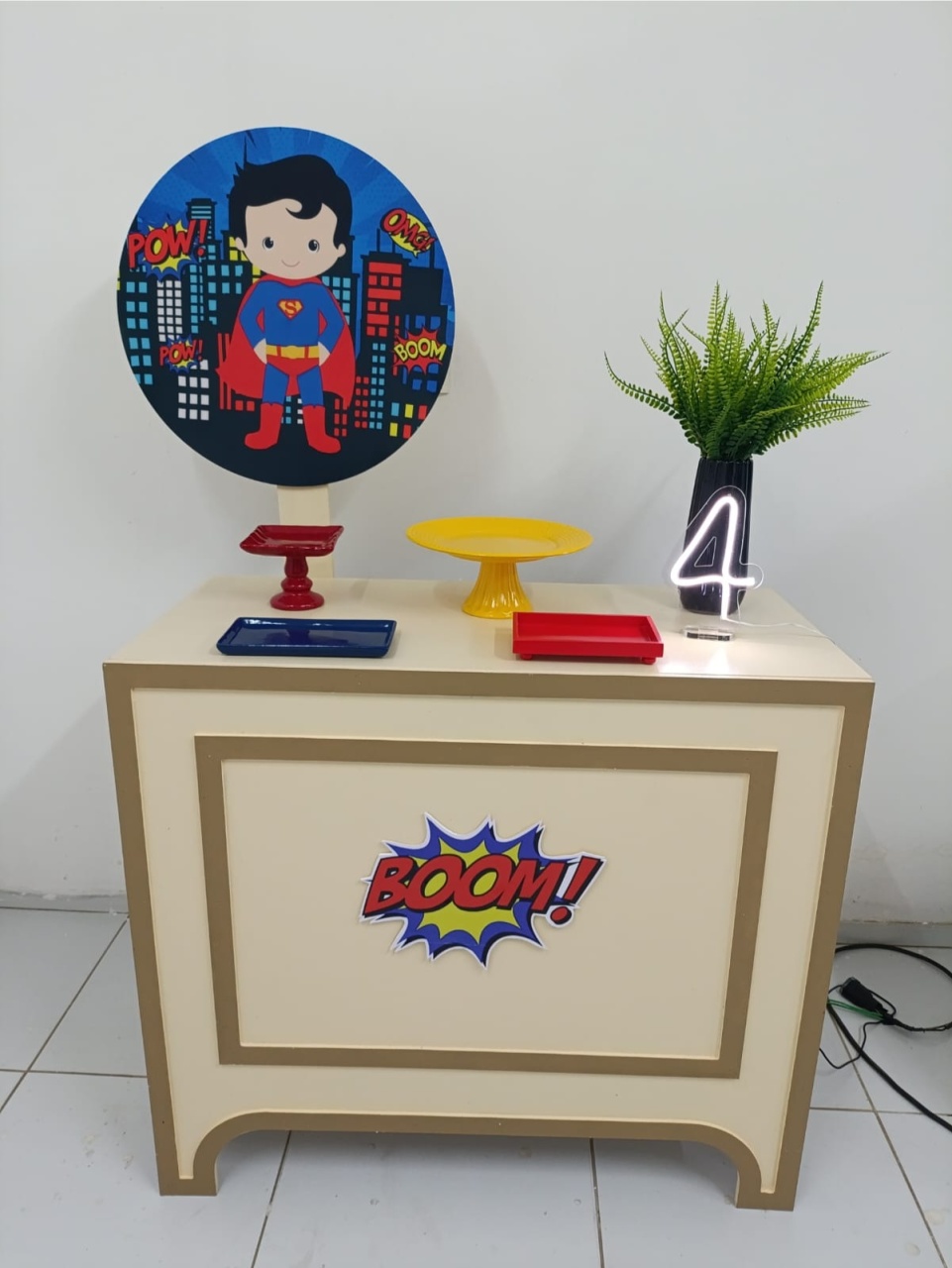 Festa Na Mesa-Super Homem Baby - ARTLOG KIT FESTAS