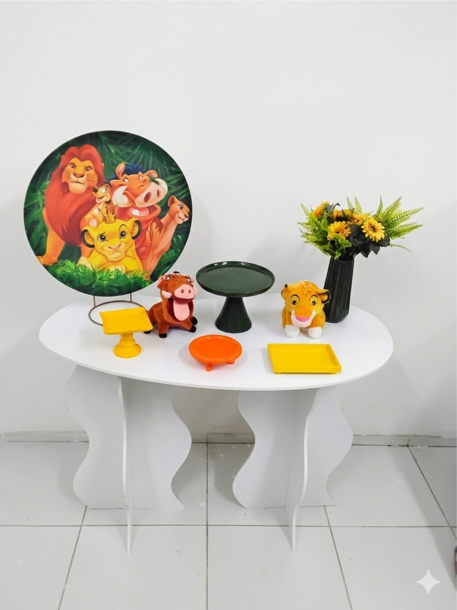 Festa Na Mesa Rei Leão  - ARTLOG KIT FESTAS