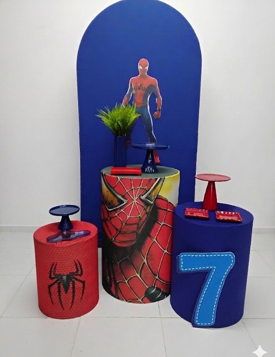 Kit Homen Aranha-Prata - ARTLOG KIT FESTAS